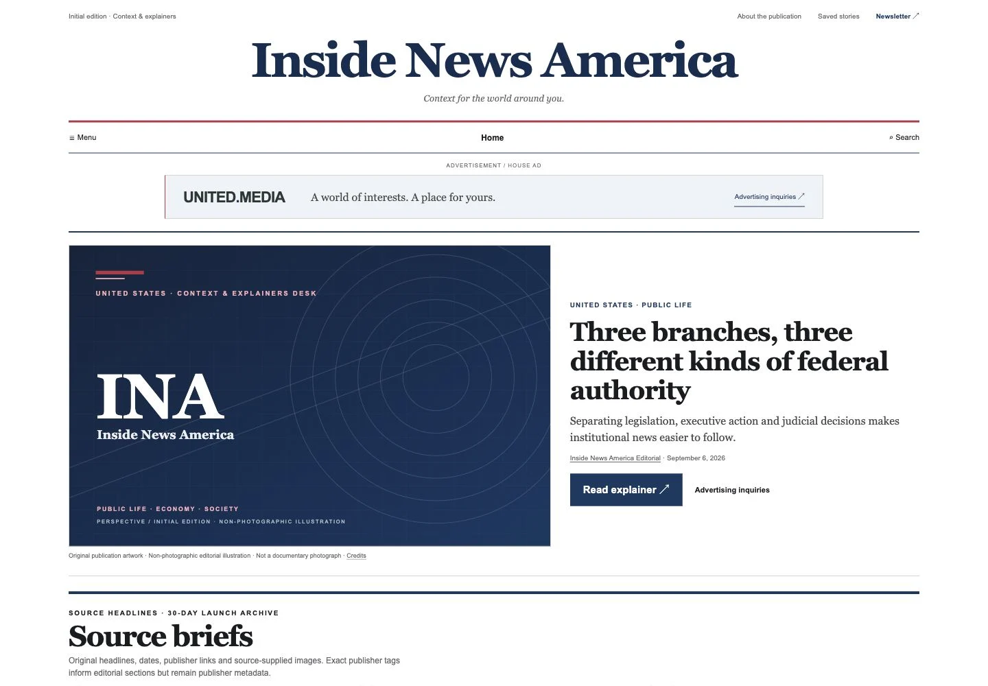 Inside News America website screenshot