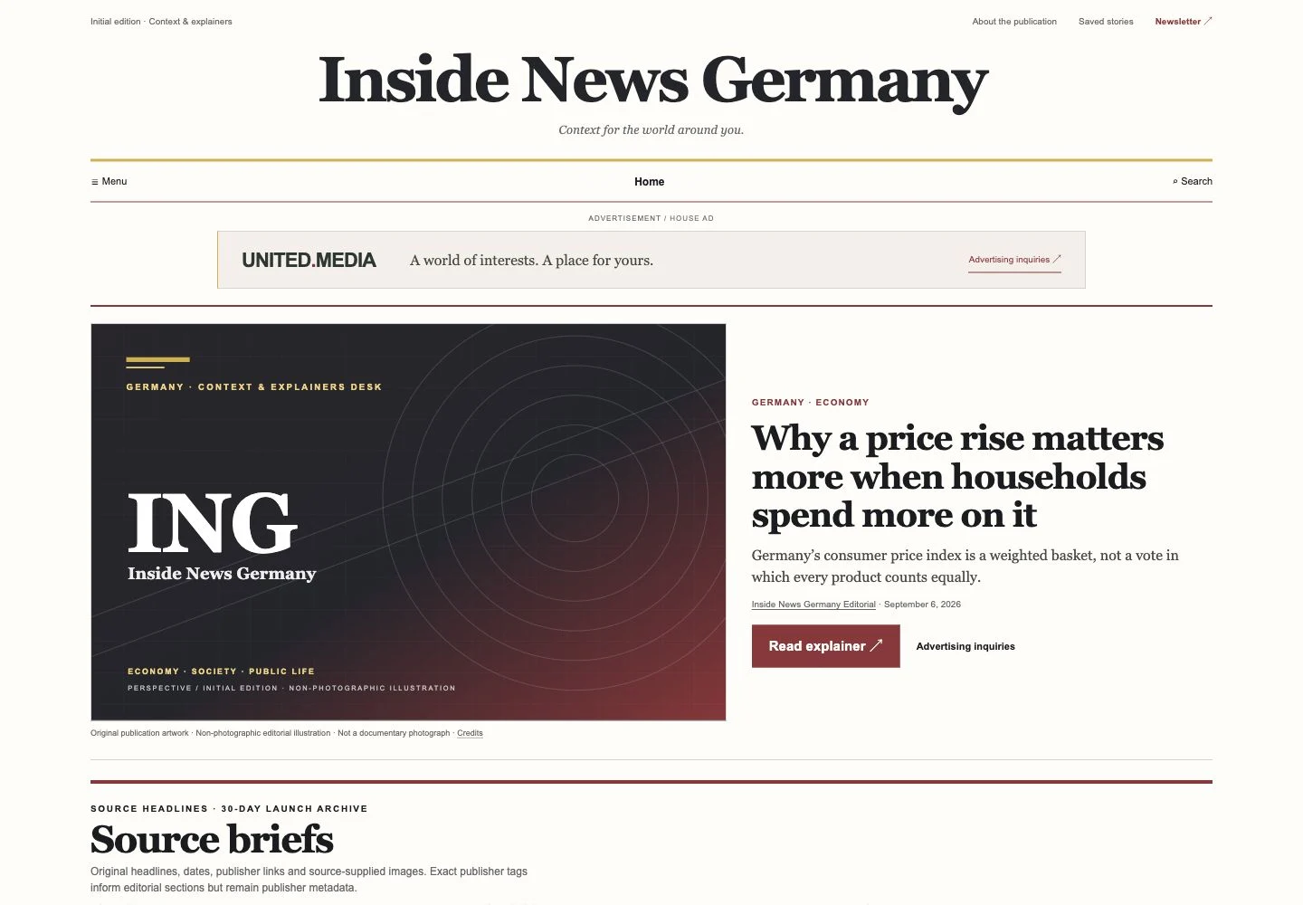 Inside News Germany website screenshot