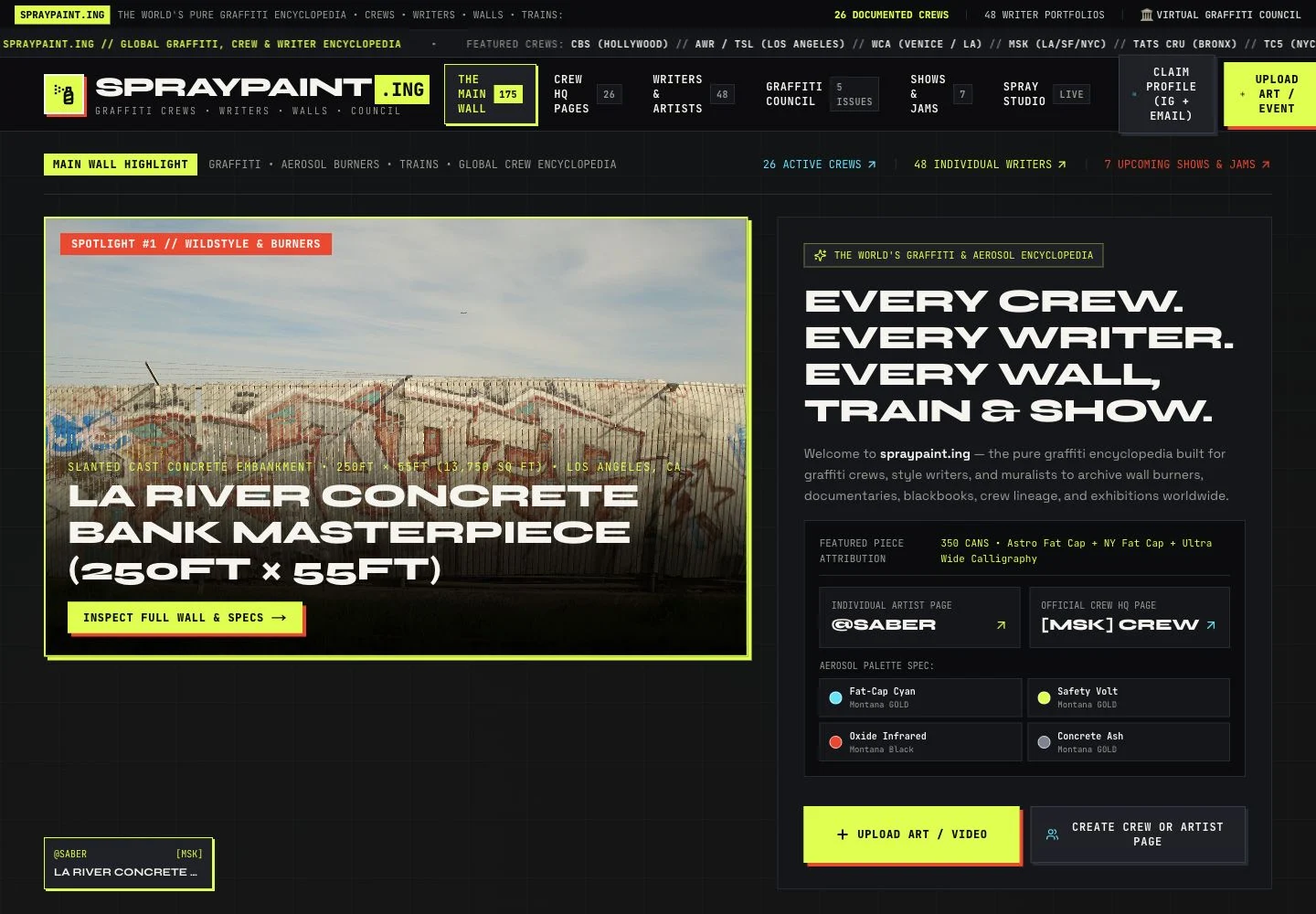Spraypaint.ing website screenshot