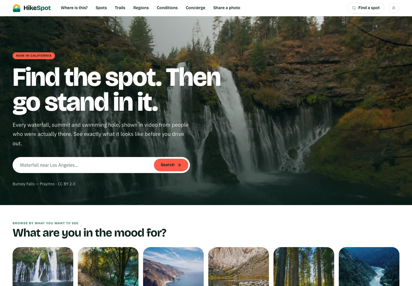HikeSpot website screenshot