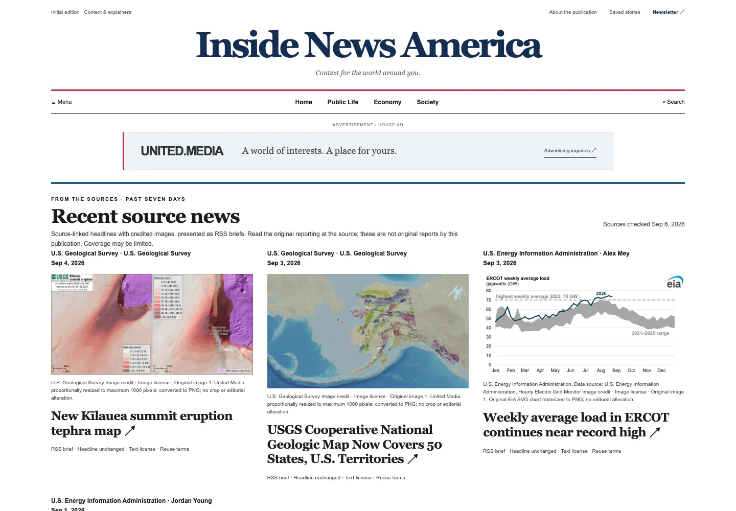 Inside News America website screenshot